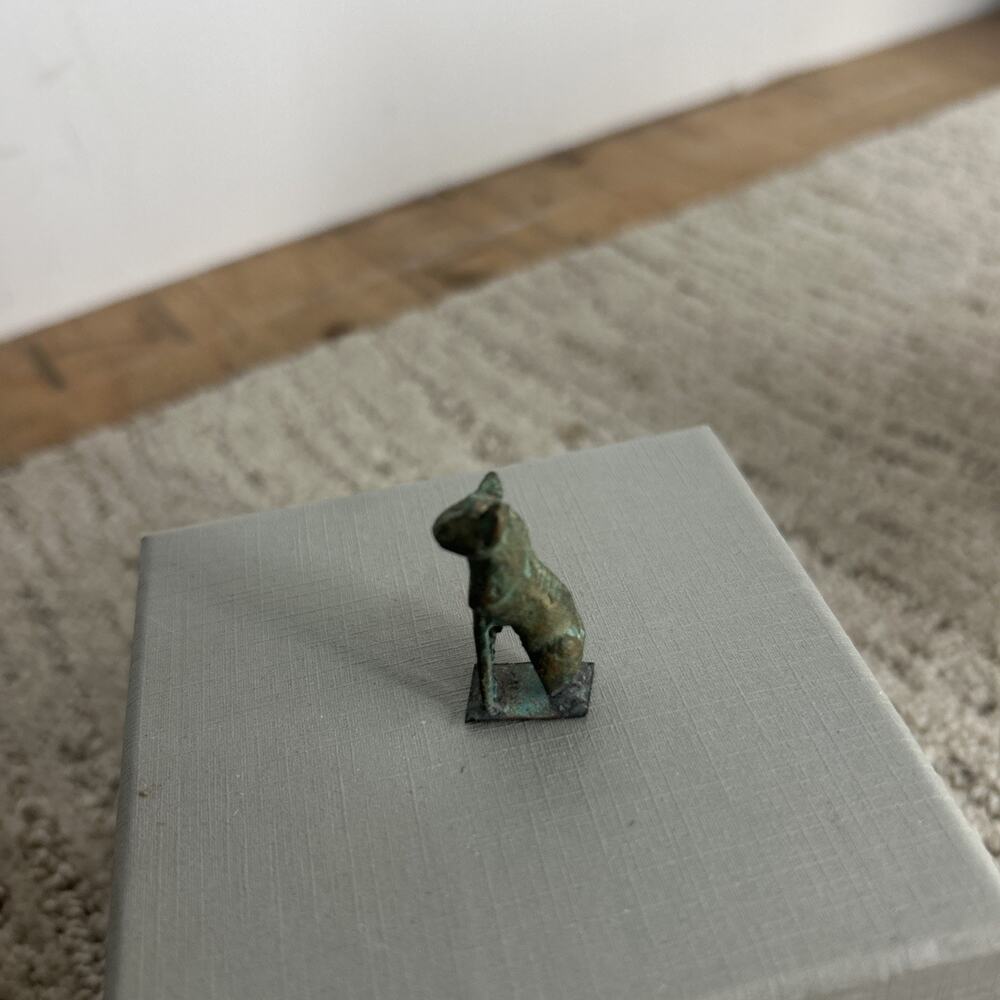 BRONZE RARE 1” ANCIENT EGYPTIAN ANTIQUE Bastet Cat Bast Egyptian Pharaonic